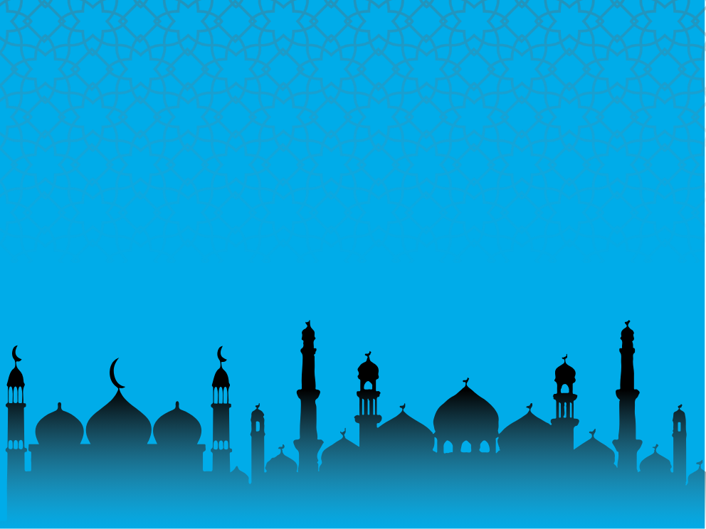 City skyline showing mosque style buildings