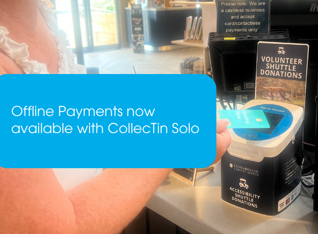 Collect Donations Offline: Now available with CollecTin Solo