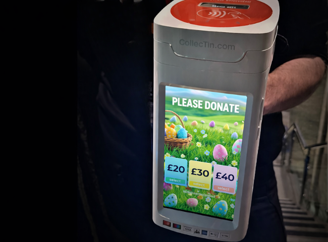 CollecTin More Screen with Easter egg hunt image on screen