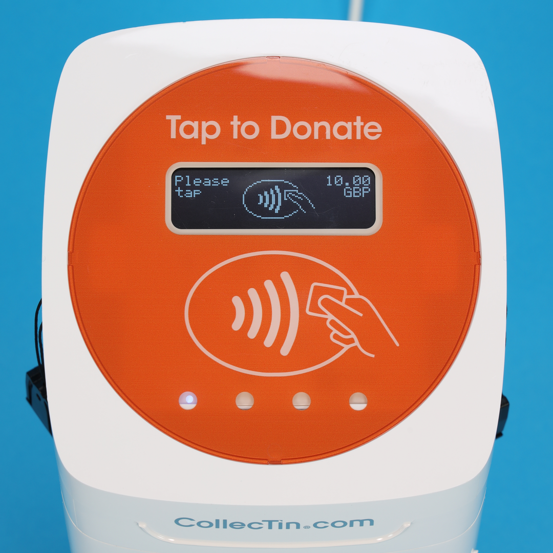 VAT Applicable - CollecTin® More including Secure Mount & USB Cable for Static Installation (Add your own SumUp Air 215 / 515 Reader)