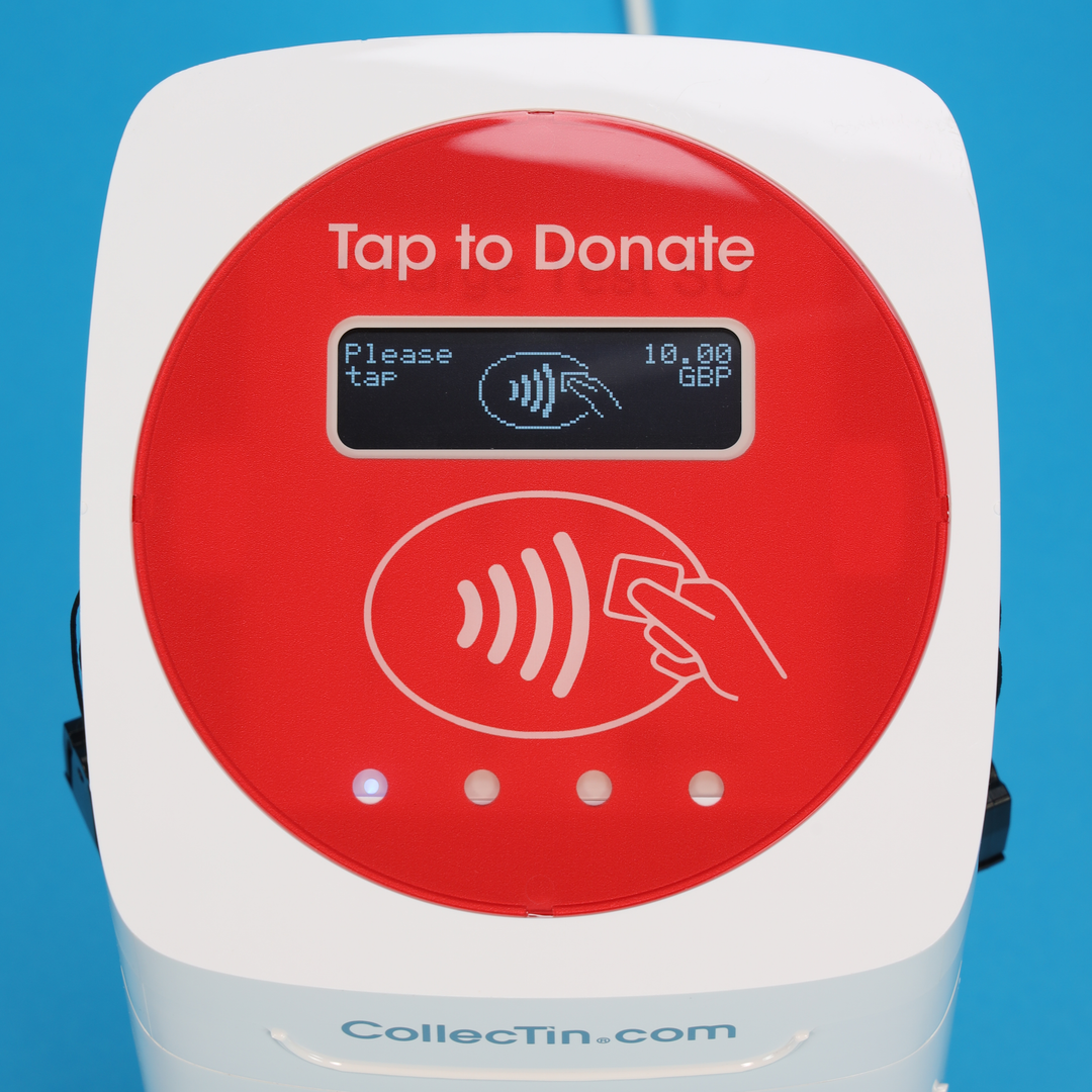 VAT Applicable - CollecTin® More including Secure Mount & USB Cable for Static Installation (Add your own SumUp Air 215 / 515 Reader)