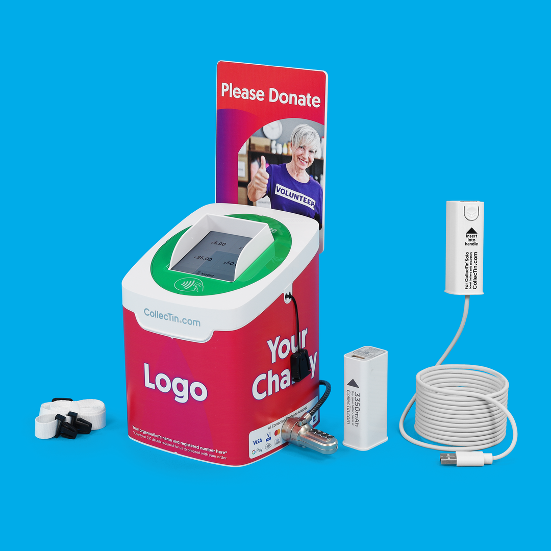 CollecTin Solo with SumUp Reader for UK Charities