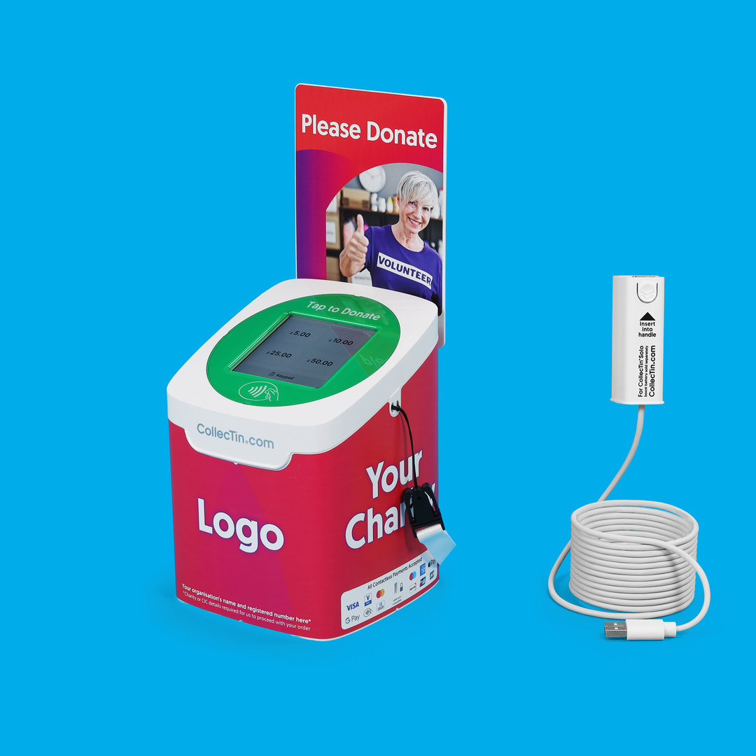 CollecTin Solo with SumUp Reader for UK Charities