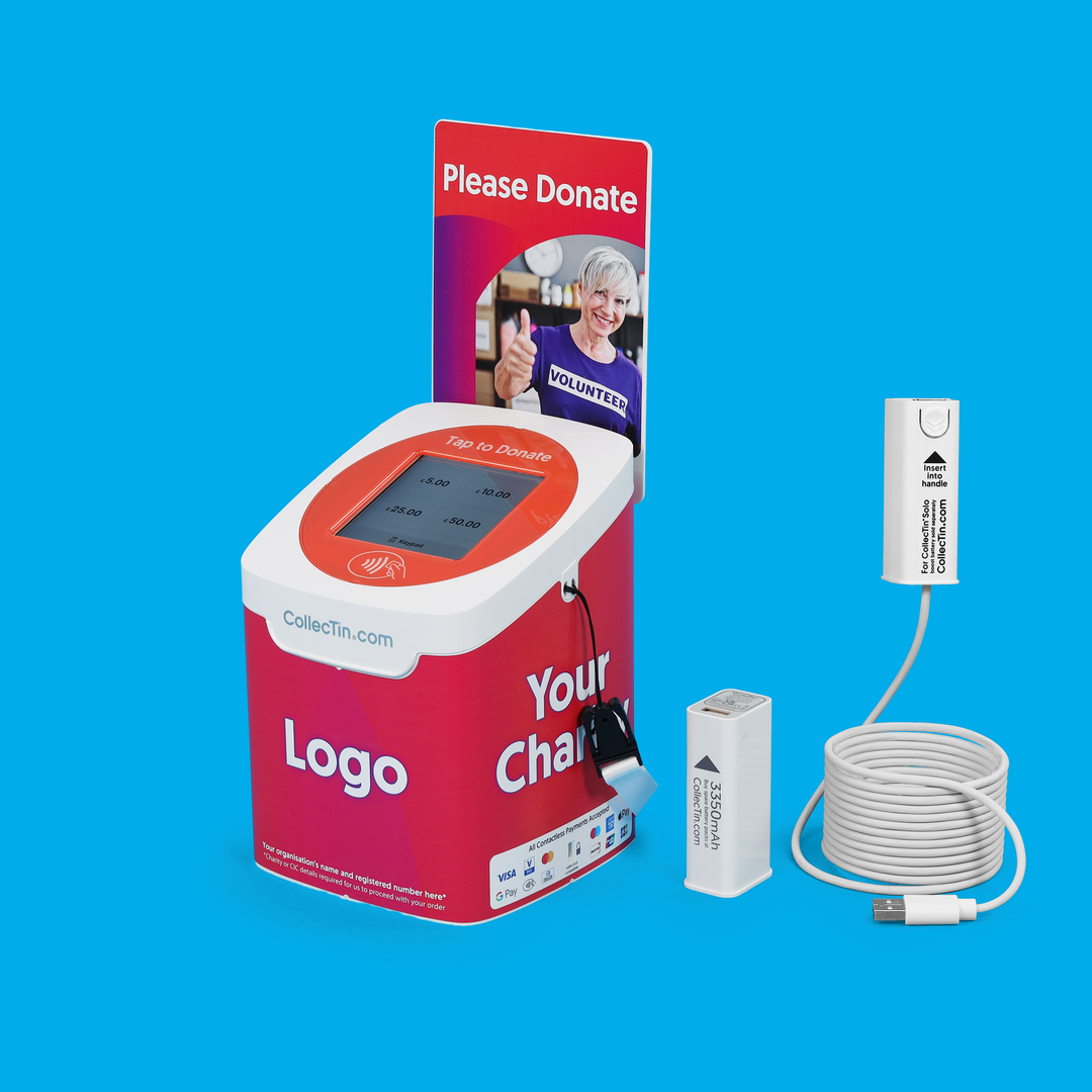 CollecTin Solo with SumUp Reader for UK Charities