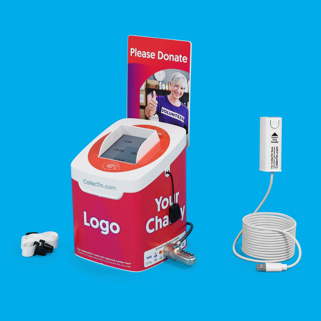 CollecTin Solo with SumUp Reader for UK Charities