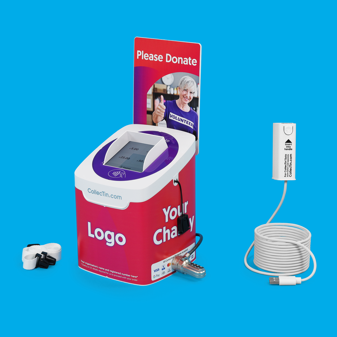 CollecTin Solo with SumUp Reader for UK Charities