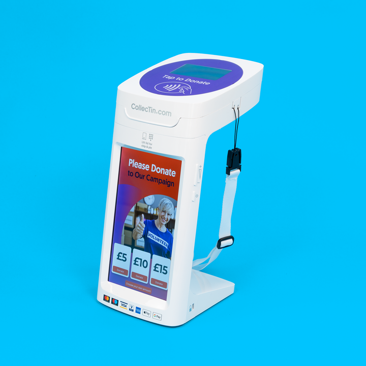 Parish Buying CollecTin® More including SumUp Reader, Secure Mount & USB Cable for Static Installation