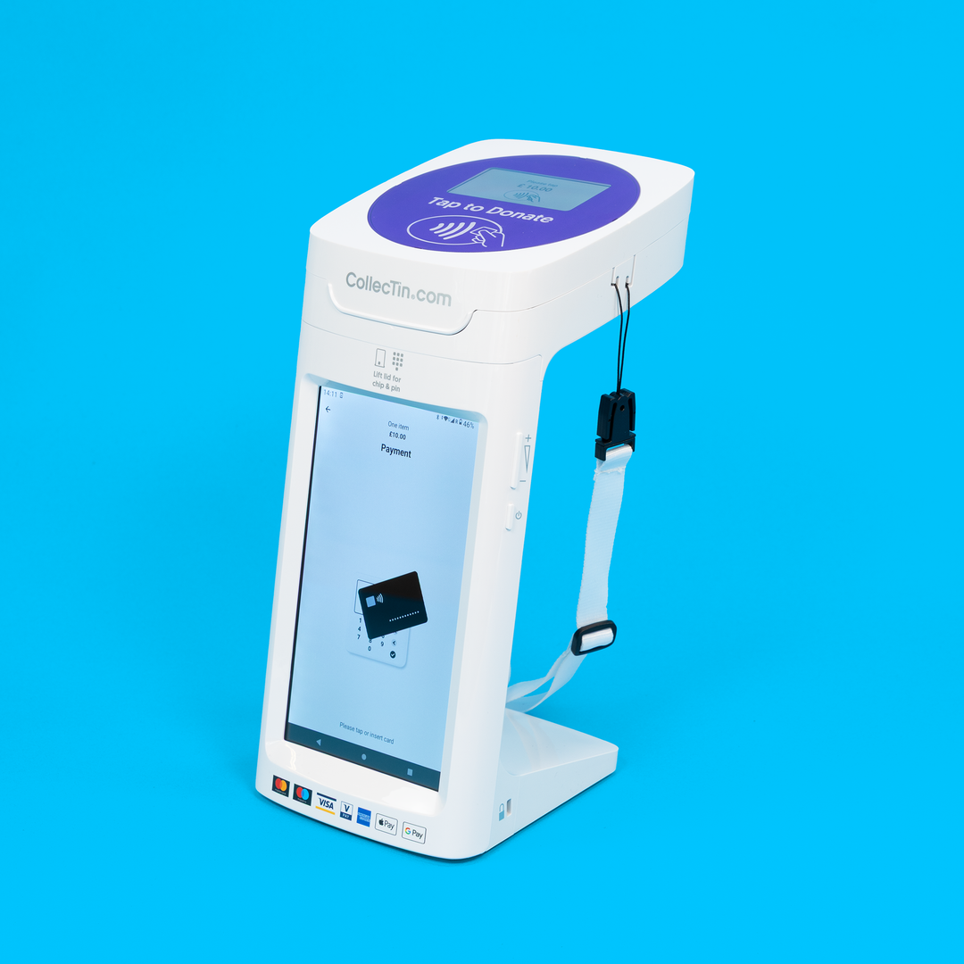 Parish Buying CollecTin® More including SumUp Reader, Secure Mount & USB Cable for Static Installation