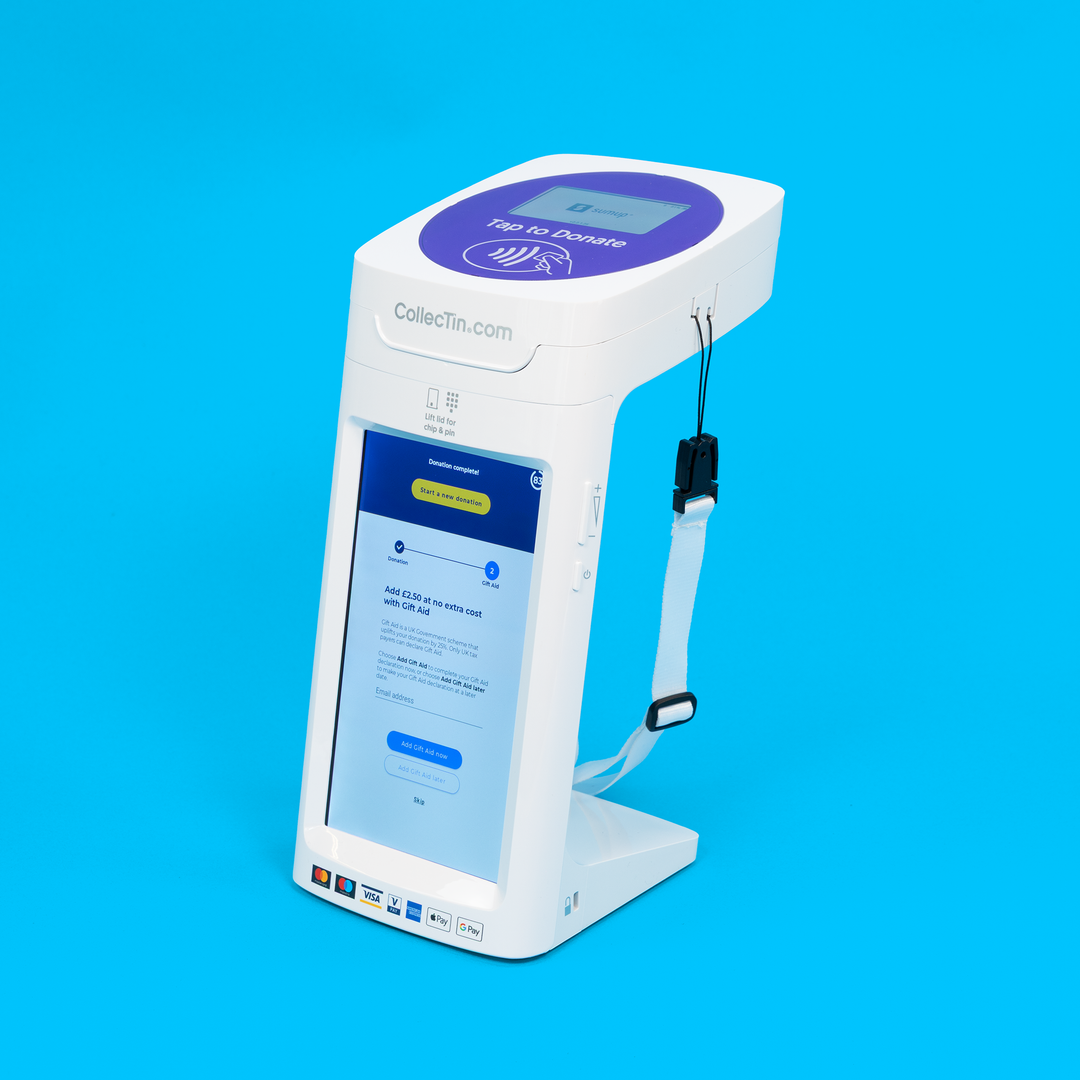 Parish Buying CollecTin® More including SumUp Reader, Secure Mount & USB Cable for Static Installation