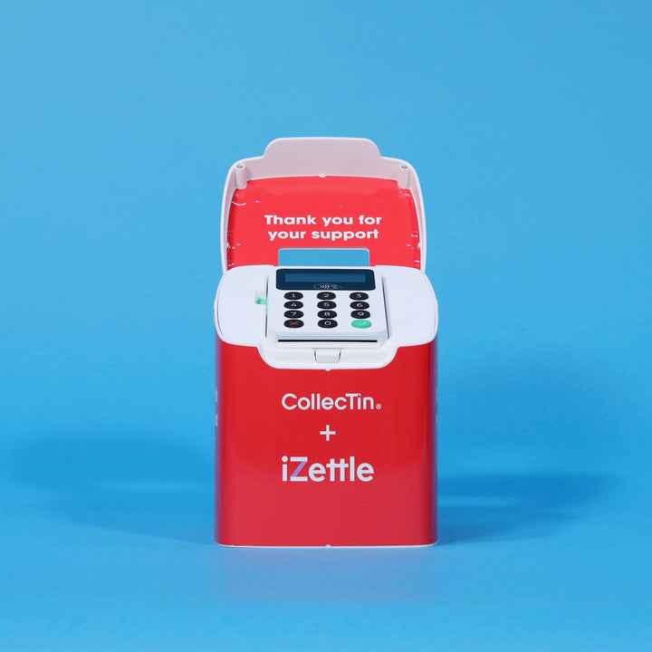 VAT Applicable - CollecTin® for Zettle or new PayPal Here readers - THREE UNITS