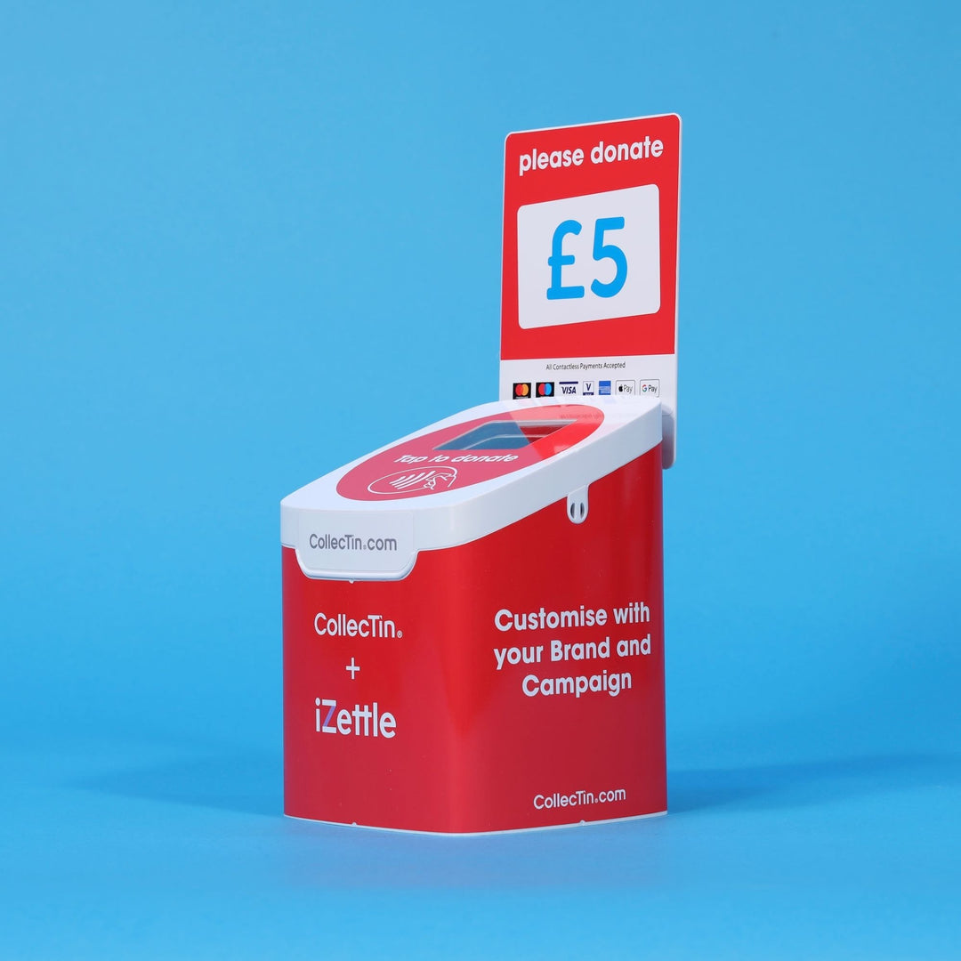 VAT Applicable - CollecTin® for Zettle or new PayPal Here readers - THREE UNITS